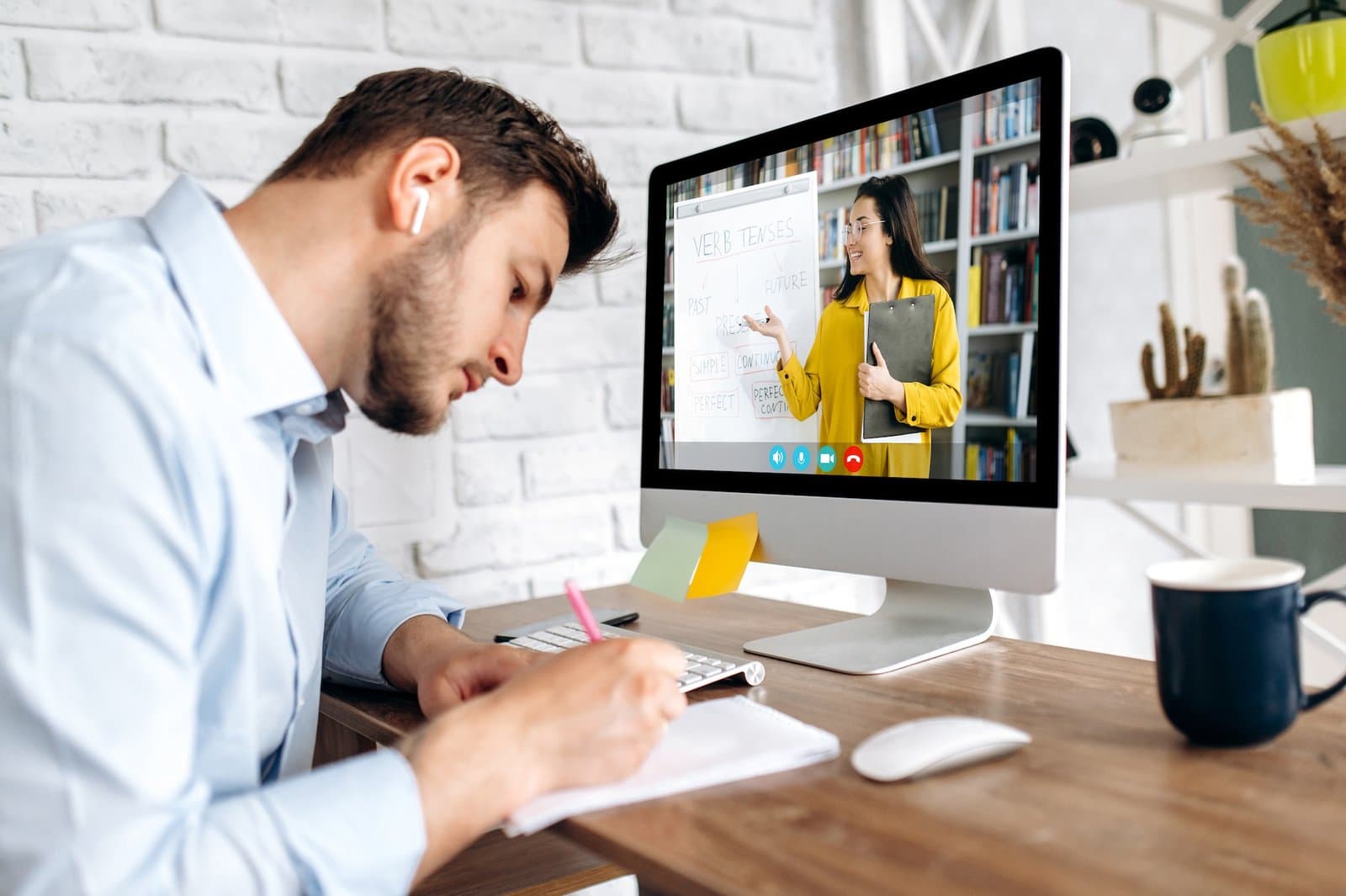 Professional studying self-paced Cyber Academy materials